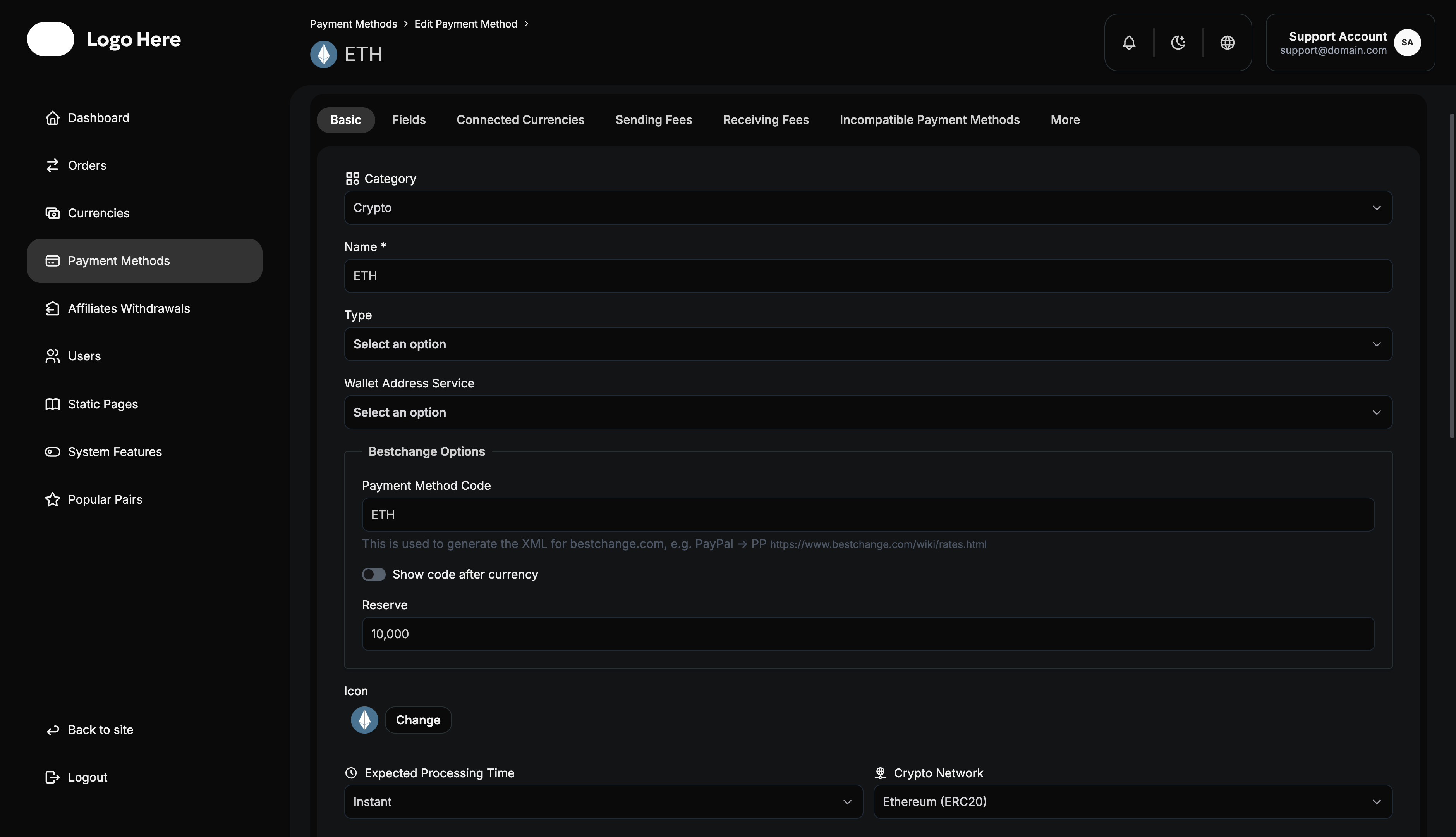 Admin Panel Dashboard